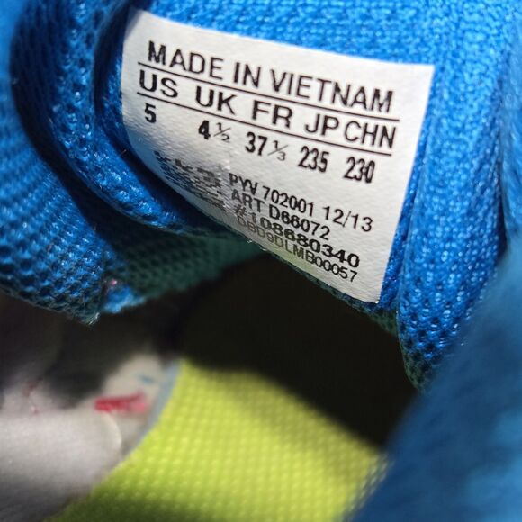 Rare Adidas Womens Size 5 Retro Mesh Pink/Green/Blue Running Shoes Trainers - Picture 8 of 8